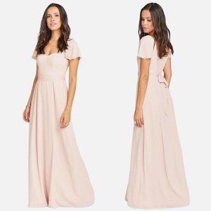 Show Me Your MuMu Blush Pink Maxi Dress, never worn!!